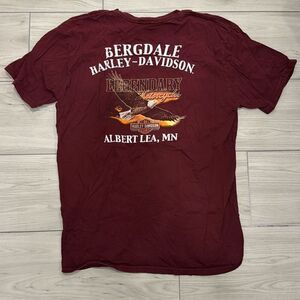 Harley Davidson men’s t-shirt size xl   BERGDALE HARLEY-DAVIDSON," "LEGENDARY Mo